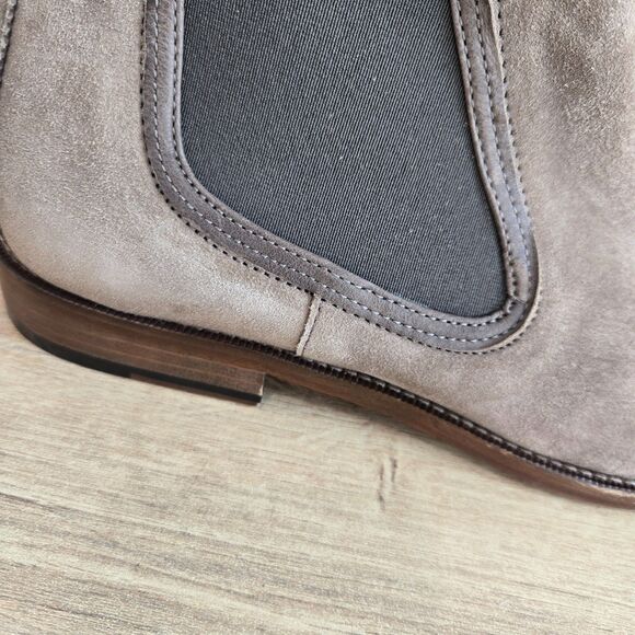 Johnston & Murphy Collection Hartley Chelsea Boots Suede Mens Sz 10M Taupe Brown main image 7